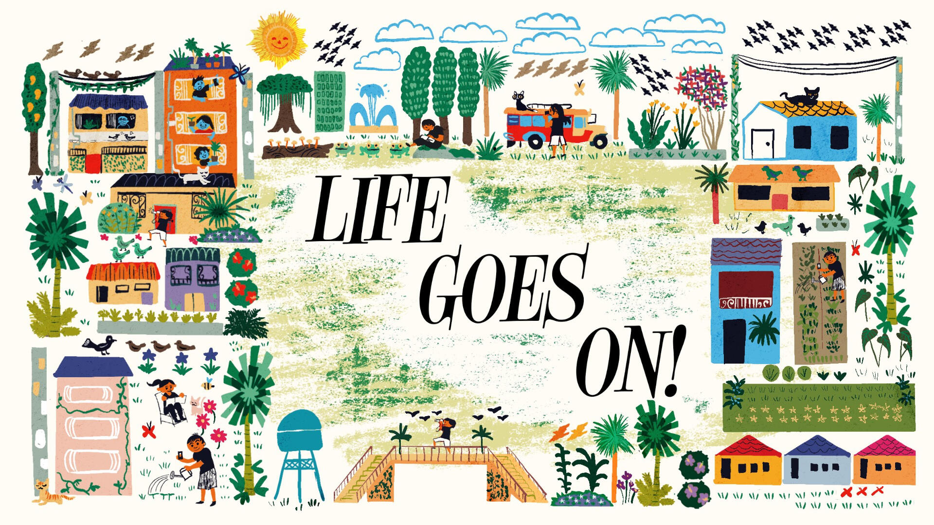 Life Goes On! (2021) | Traditional and Digital Mixed Media