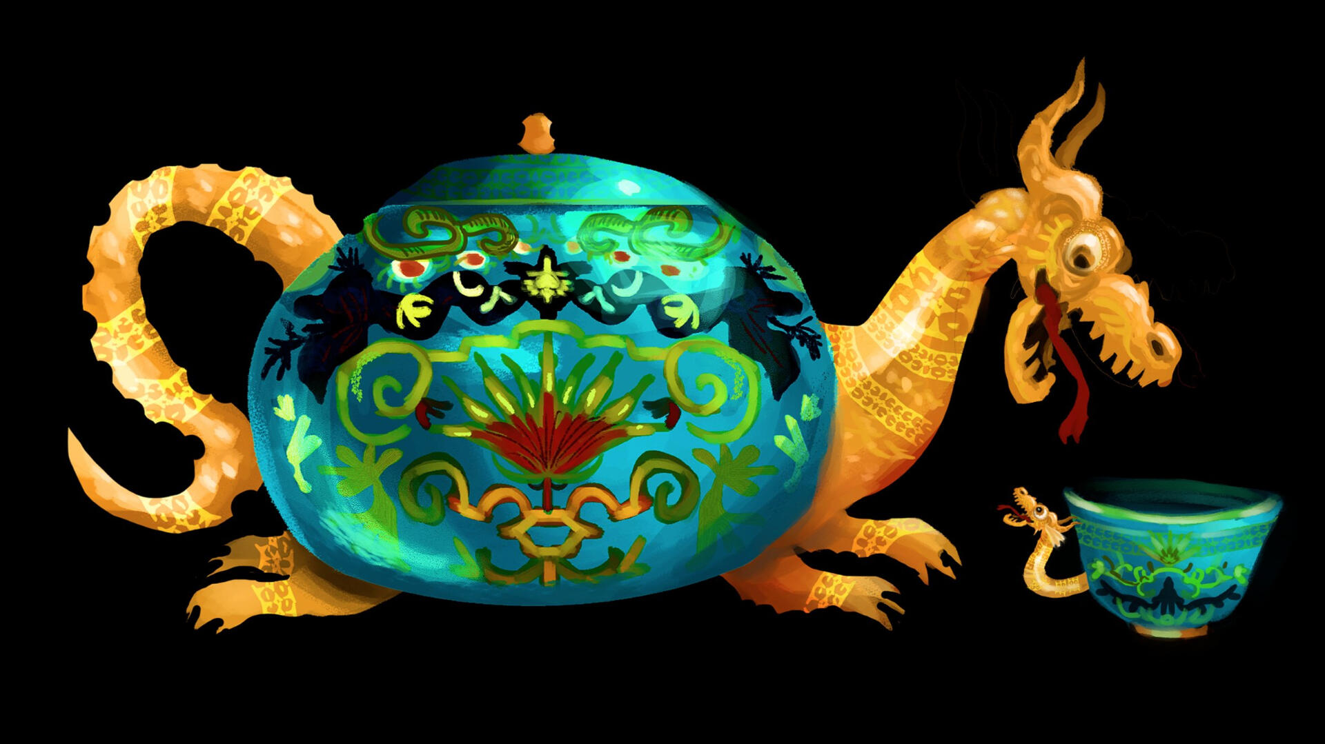 Teapot Dragons (2020) | Clip Studio Paint