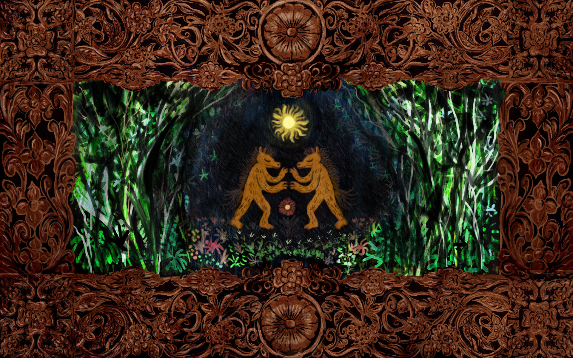 Marriage of The Tikbalang (2021) | Traditional and Digital Mixed Media