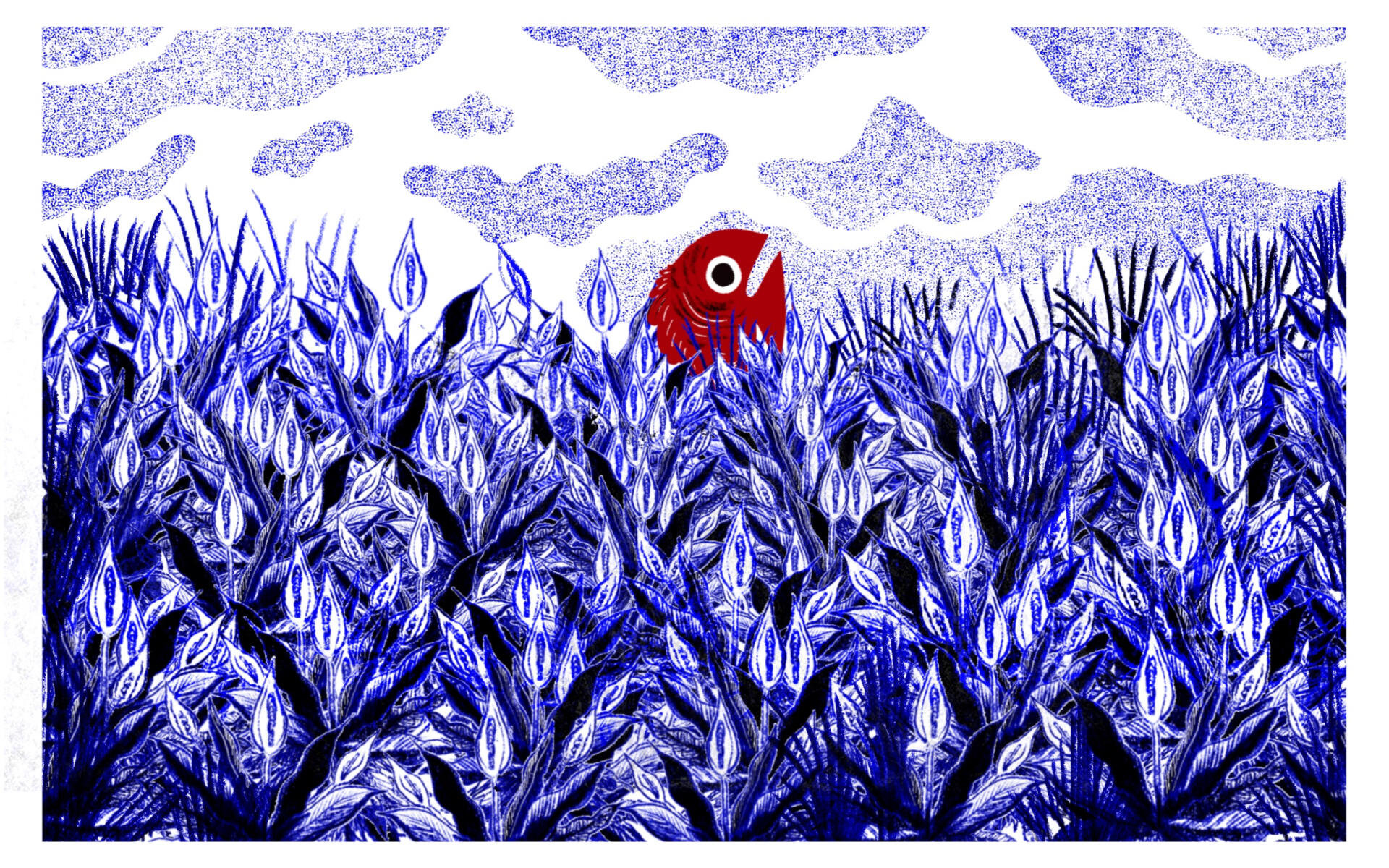 A Fish Out Of Water (2021) | Traditional and Digital Mixed Media