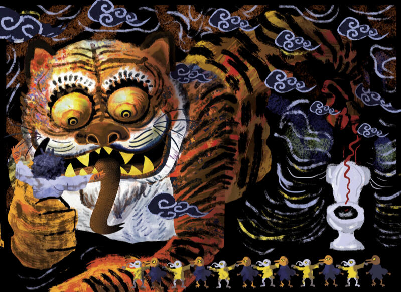 BLEGH Comic Book Spread (2019) | Traditional and Digital Mixed Media