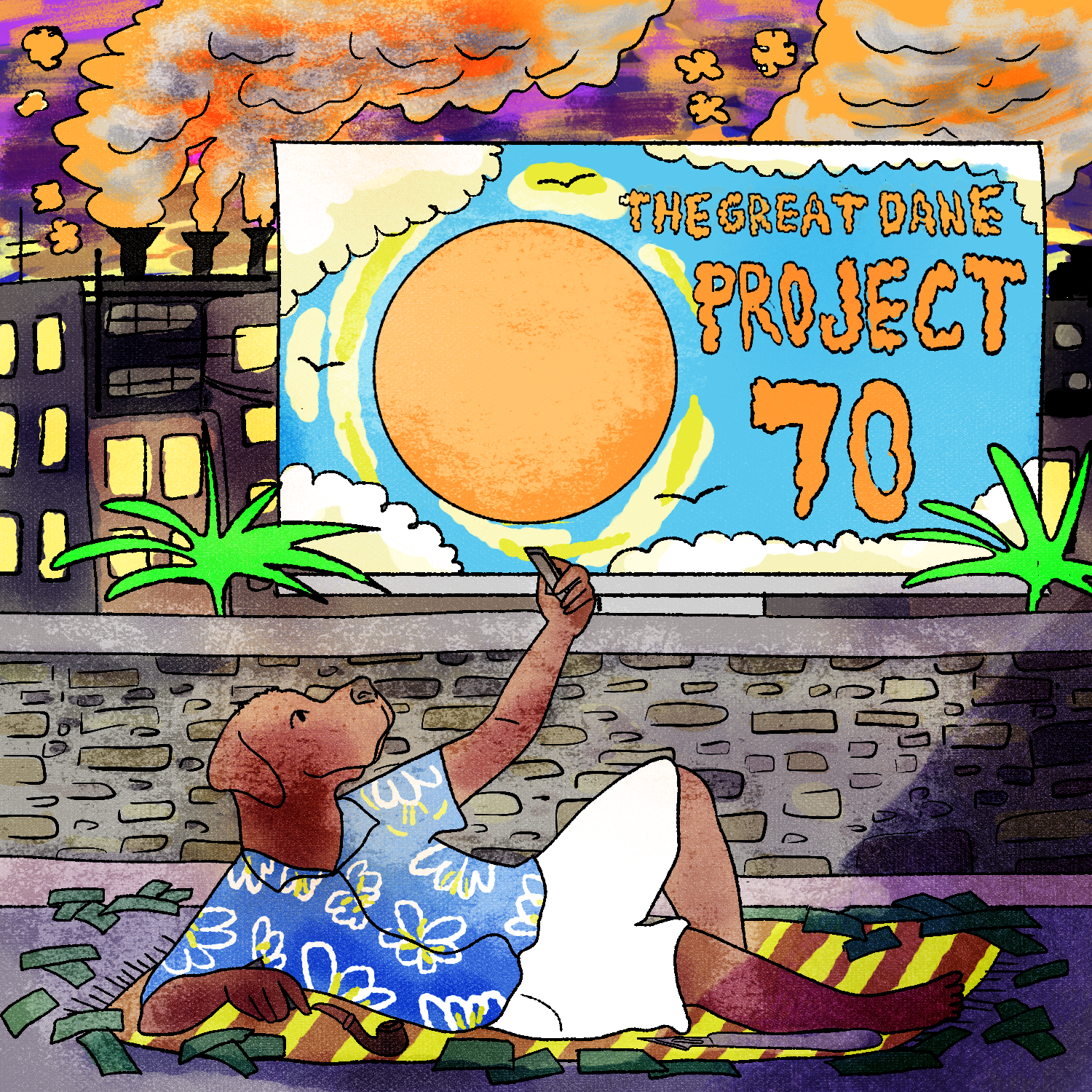 Album Art for The Great Dane's Project 70 (2019) | Photoshop